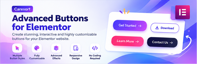 Advanced Buttons For Elementor Preview Wordpress Plugin - Rating, Reviews, Demo & Download