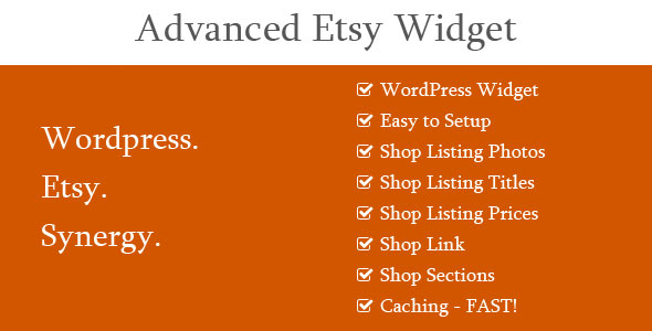 Advanced Etsy Widget Preview Wordpress Plugin - Rating, Reviews, Demo & Download