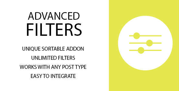 Advanced Filters Sortable Addon Preview Wordpress Plugin - Rating, Reviews, Demo & Download