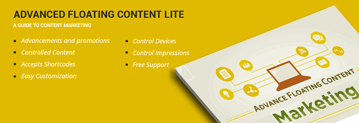 Advanced Floating Content Lite Preview Wordpress Plugin - Rating, Reviews, Demo & Download