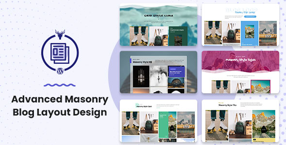 Advanced Masonry Blog Layout Design Preview Wordpress Plugin - Rating, Reviews, Demo & Download