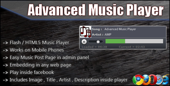 Advanced Music Player – WordPress Plugin Preview - Rating, Reviews, Demo & Download