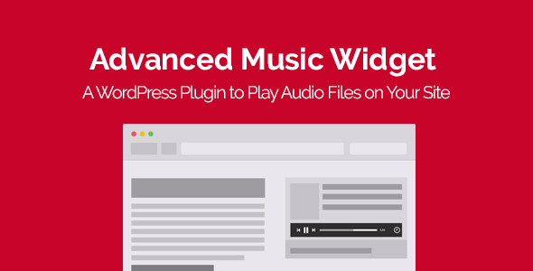 Advanced Music Widget WordPress Plugin Preview - Rating, Reviews, Demo & Download