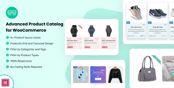 Advanced Product Catalog For WooCommerce Preview Wordpress Plugin - Rating, Reviews, Demo & Download