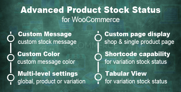Advanced Product Stock Status For WooCommerce Preview Wordpress Plugin - Rating, Reviews, Demo & Download