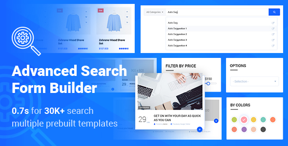 Advanced Search Form Builder Preview Wordpress Plugin - Rating, Reviews, Demo & Download