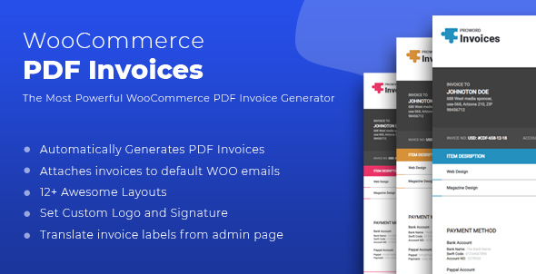 Advanced Woocommerce PDF Invoice Preview Wordpress Plugin - Rating, Reviews, Demo & Download