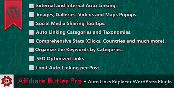 Affiliate Butler Pro – Keywords To Link Converter Plugin Preview - Rating, Reviews, Demo & Download