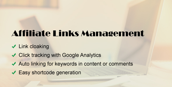 Affiliate Links Management – WordPress Plugin For Link Cloaking Preview - Rating, Reviews, Demo & Download