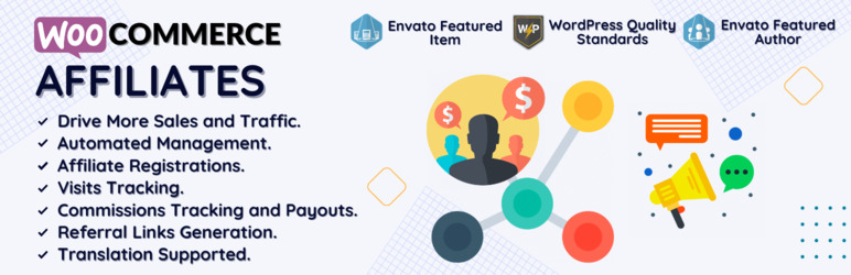 Affiliates For WooCommerce Preview Wordpress Plugin - Rating, Reviews, Demo & Download