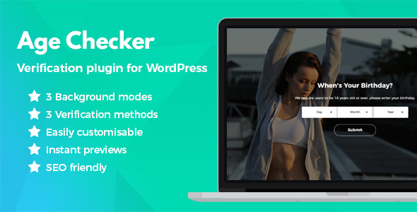 Age Checker Plugin for Wordpress Preview - Rating, Reviews, Demo & Download