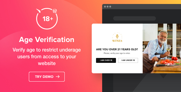 Age Verification Plugin for Wordpress Preview - Rating, Reviews, Demo & Download