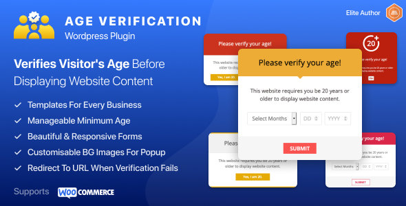 Age Verification System Plugin for Wordpress Preview - Rating, Reviews, Demo & Download