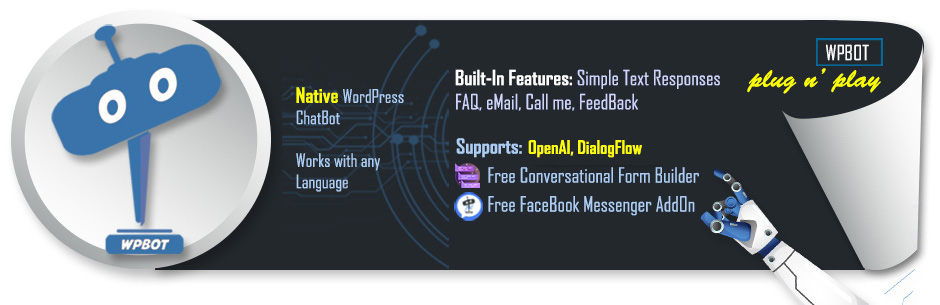 AI ChatBot Plugin for Wordpress – WPBot Preview - Rating, Reviews, Demo & Download