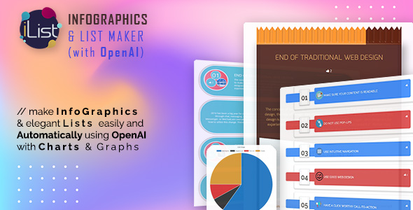 AI Infographic Maker – IList Pro With OpenAI ChatGPT Preview Wordpress Plugin - Rating, Reviews, Demo & Download