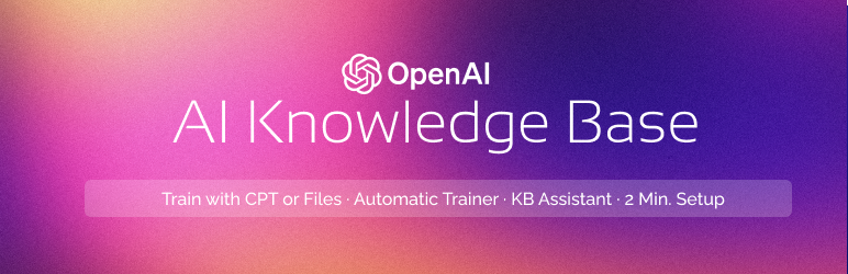 AI KnowledgeBase: Knowledge-Based AI Assistant | OpenAI Preview Wordpress Plugin - Rating, Reviews, Demo & Download