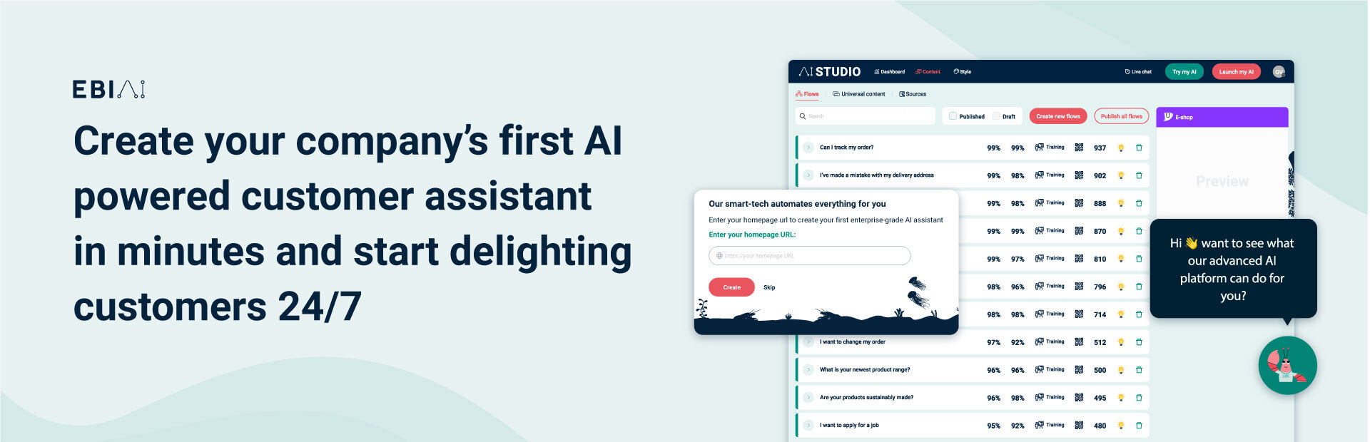 AI Studio – Next-gen Chatbots, Customer Assistants, Live Chat + Integrations Preview Wordpress Plugin - Rating, Reviews, Demo & Download
