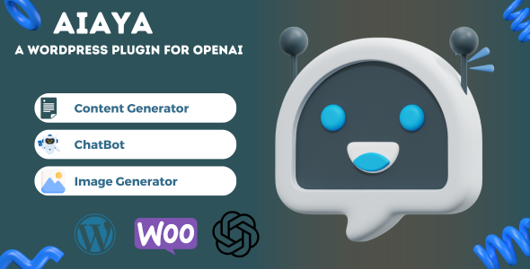 AiAya – A WordPress Plugin For OpenAI-Powered Content And Image Generation Preview - Rating, Reviews, Demo & Download