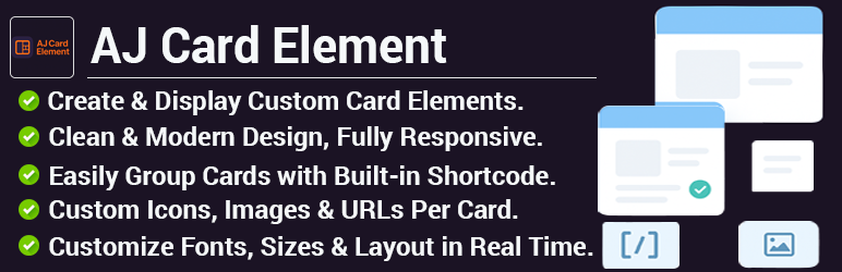 AJ Card Element Preview Wordpress Plugin - Rating, Reviews, Demo & Download