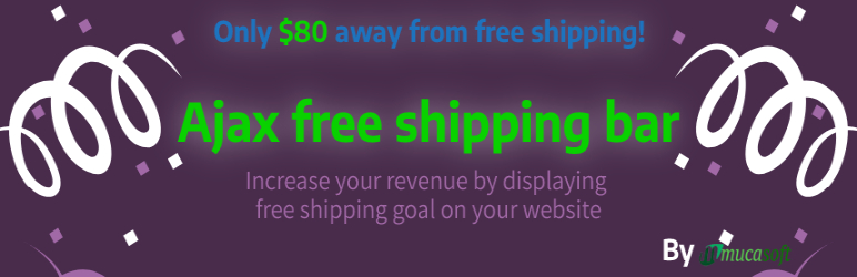 Ajax Free Shipping Bar For WooCommerce Preview Wordpress Plugin - Rating, Reviews, Demo & Download