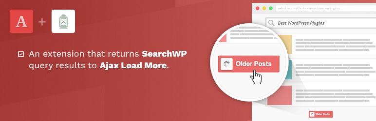 Ajax Load More For SearchWP Preview Wordpress Plugin - Rating, Reviews, Demo & Download