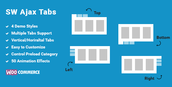Ajax Tabs – WooCommerce Categories Tab WordPress Plugin Preview - Rating, Reviews, Demo & Download