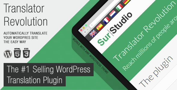 Ajax Translator Revolution WordPress Plugin Preview - Rating, Reviews, Demo & Download