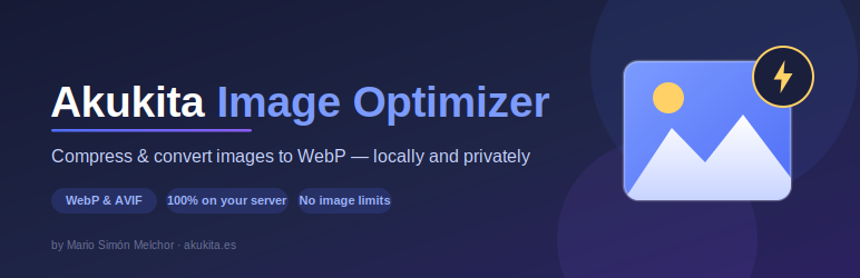 Akukita Image Optimizer & WebP Converter Preview Wordpress Plugin - Rating, Reviews, Demo & Download