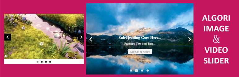 Algori Video And Image Slider Preview Wordpress Plugin - Rating, Reviews, Demo & Download