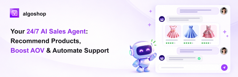 Algoshop AI Sales Chatbot Preview Wordpress Plugin - Rating, Reviews, Demo & Download