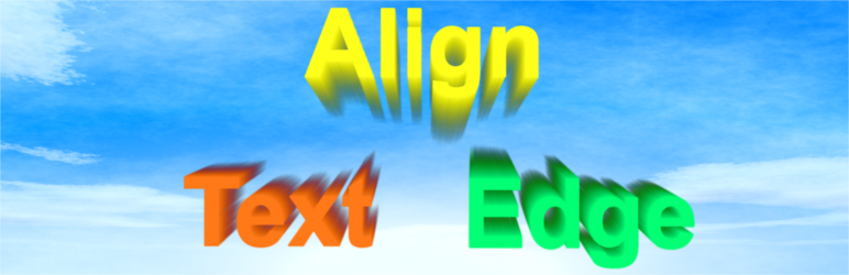Align Text Edge Preview Wordpress Plugin - Rating, Reviews, Demo & Download