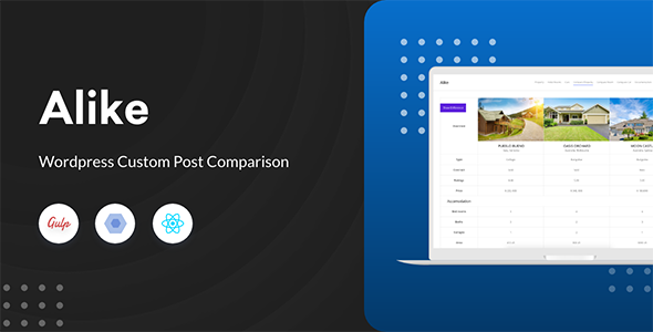 Alike – WordPress Custom Post Comparison Preview - Rating, Reviews, Demo & Download