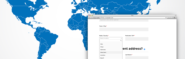 All Countries Counties For WooCommerce Preview Wordpress Plugin - Rating, Reviews, Demo & Download