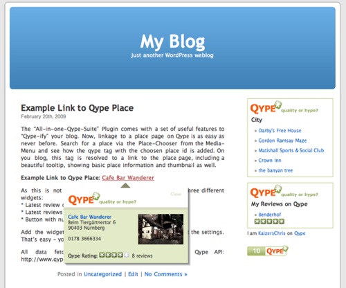 All In One Qype Suite Preview Wordpress Plugin - Rating, Reviews, Demo & Download