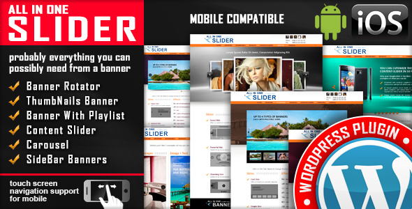 All In One Slider Responsive WordPress Slider Plugin Preview - Rating, Reviews, Demo & Download