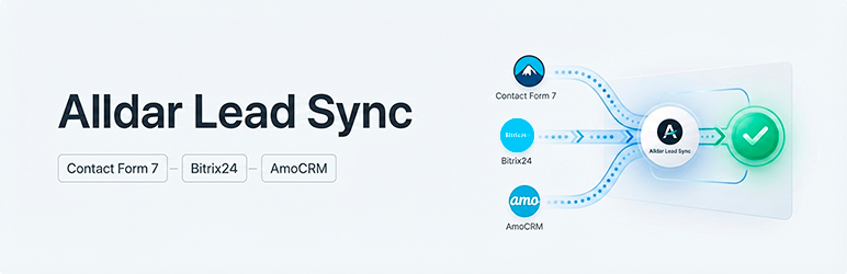 Alldar Lead Sync For Bitrix24 And AmoCRM Preview Wordpress Plugin - Rating, Reviews, Demo & Download
