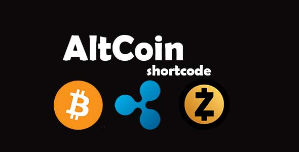 AltCoin ShortCode Preview Wordpress Plugin - Rating, Reviews, Demo & Download