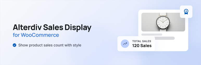 Alterdiv Sales Display For WooCommerce Preview Wordpress Plugin - Rating, Reviews, Demo & Download