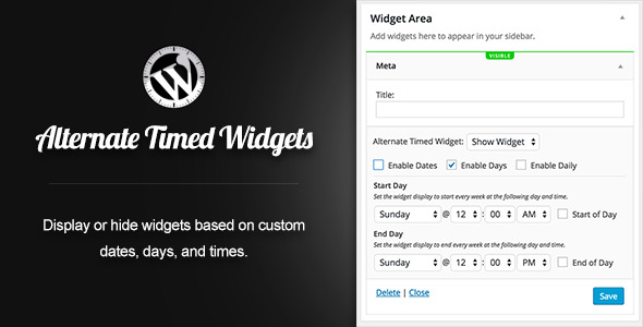 Alternate Timed Widgets Preview Wordpress Plugin - Rating, Reviews, Demo & Download
