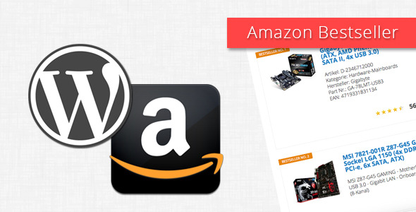 Amazon Bestseller Plugin for Wordpress Preview - Rating, Reviews, Demo & Download