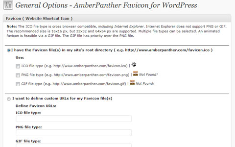 AmberPanther Favicon Plugin for Wordpress Preview - Rating, Reviews, Demo & Download