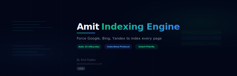 Amit Indexing Engine Preview Wordpress Plugin - Rating, Reviews, Demo & Download