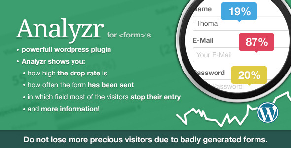 Analyzr – WordPress Form Analyzing Plugin! Preview - Rating, Reviews, Demo & Download