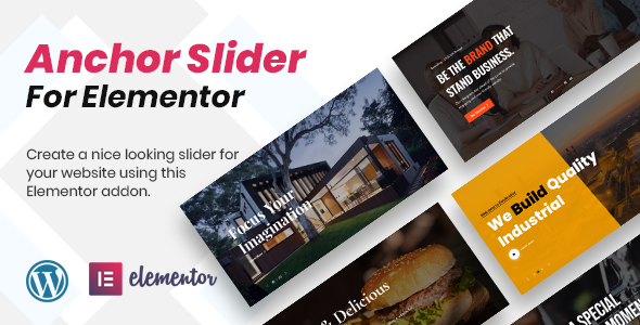 Anchor Slider For Elementor Preview Wordpress Plugin - Rating, Reviews, Demo & Download