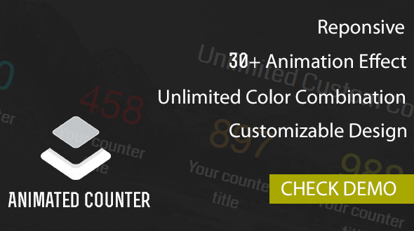 Animated Counter Plugin Preview - Rating, Reviews, Demo & Download