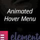 Animated Hover Menu For Elementor