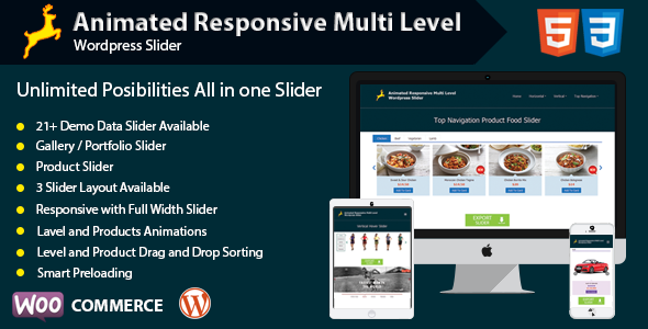 Animated Responsive Multi Level WordPress Slider Preview - Rating, Reviews, Demo & Download