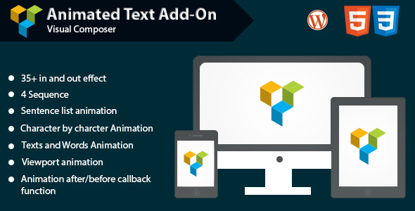 Animated Text Add-on For WPBakery Page Builder Preview Wordpress Plugin - Rating, Reviews, Demo & Download