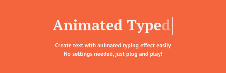 Animated Typed JS Shortcode Preview Wordpress Plugin - Rating, Reviews, Demo & Download