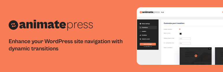 AnimatePress Preview Wordpress Plugin - Rating, Reviews, Demo & Download